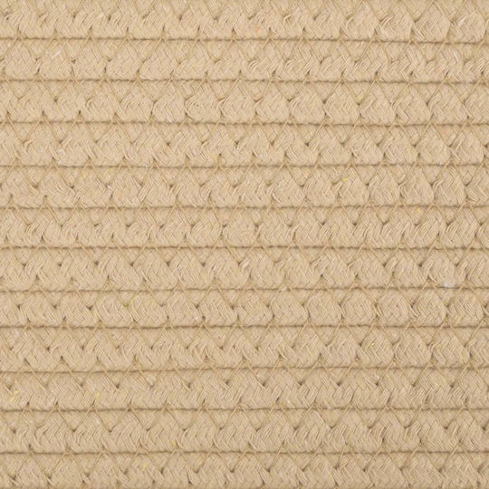 vidaXL Storage Basket Fabric Beige 43x43x38cm 1pcs