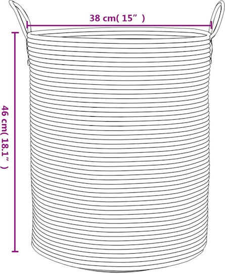vidaXL Καλάθι Αποθήκευσης Υφασμάτινο Καφέ 38x38x46cm