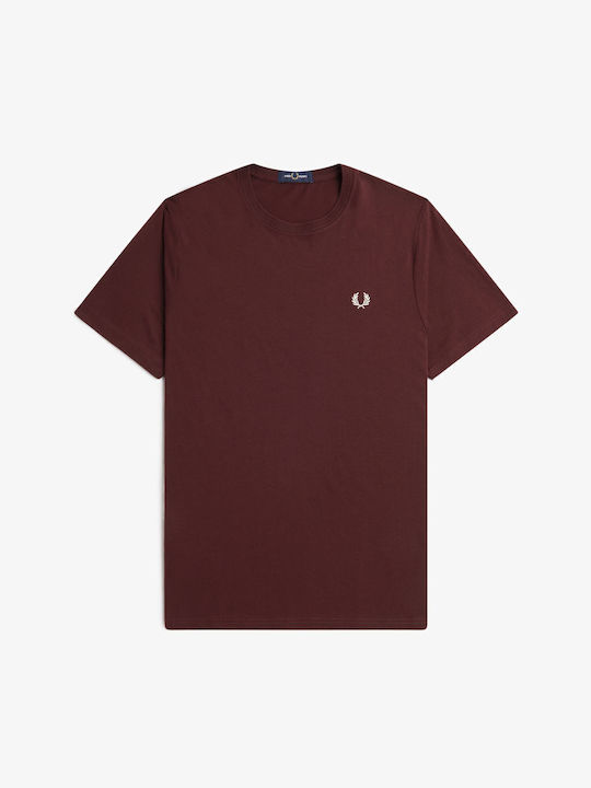 T-shirt Μπορντω