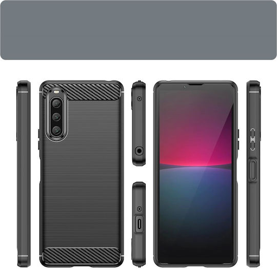 Back Cover Plastic / Silicon Negru (Xperia 10 V)