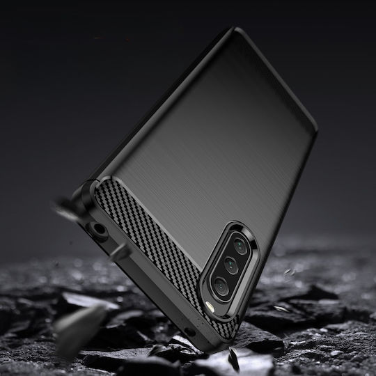 Back Cover Plastic / Silicon Negru (Xperia 10 V)