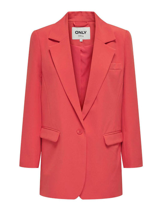 Only Women's Blazer Berry