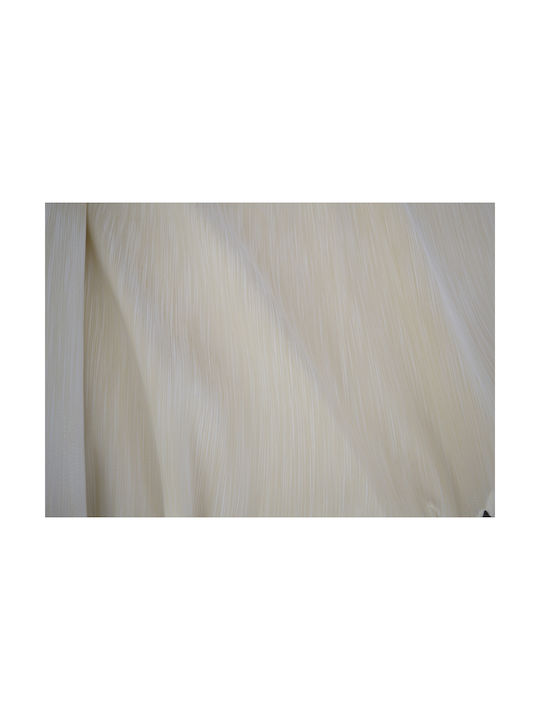 Saray Home Vorhang mit Bleistiftfalten Weiß 280x220cm