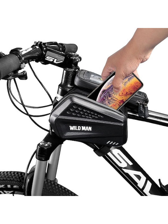 Wildman Gears Double Bicycle Frame Bag 1lt Black