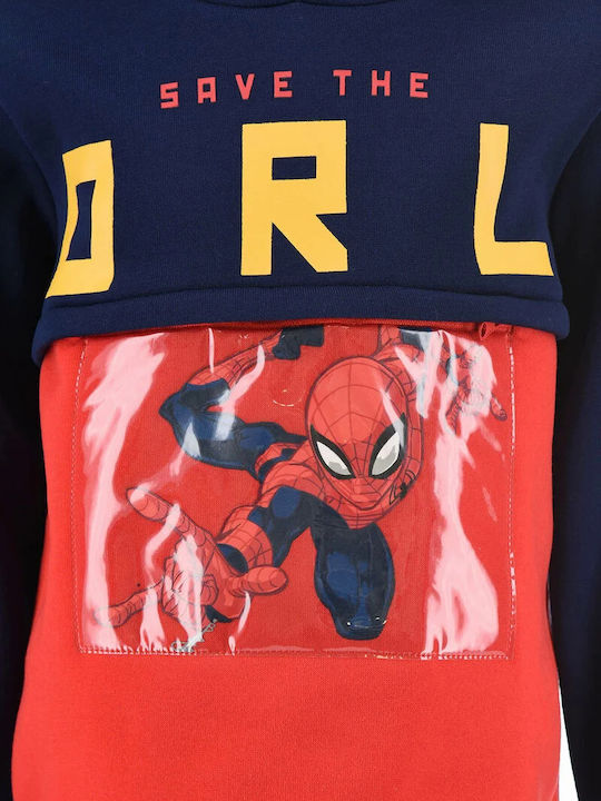 Kids Sweatshirt with Hood and Pockets Blue