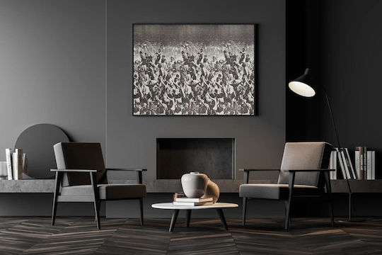 Horizontal Pattern Nude Heads Gemälde Stoff 80x50cm