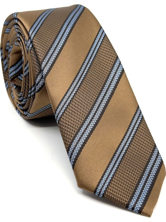 Legend Accessories Männer Krawatten Seide Mit Muster in Braun Farbe
