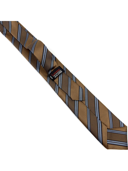 Legend Accessories Männer Krawatten Seide Mit Muster in Braun Farbe