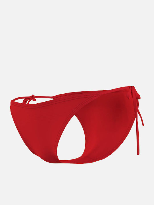 Bikinihosen Slip mit Schnürung Rot