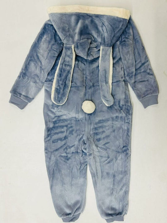 Cool Club Pijama întreagă pentru copii De iarnă Blue Iepuraș Cool Club Pijama întreagă pentru copii De iarnă Blue Iepuraș