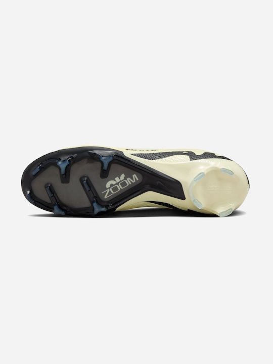 Nike Zoom Mercurial Vapor 15 Elite FG Χαμηλά Ποδοσφαιρικά Παπούτσια με Τάπες Μπεζ