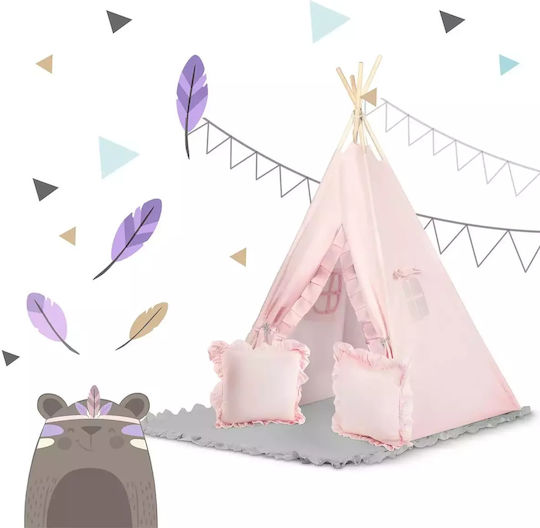 Nukido Παιδική Σκηνή Ινδιάνικη Teepee Ροζ για 3 χρονών και άνω