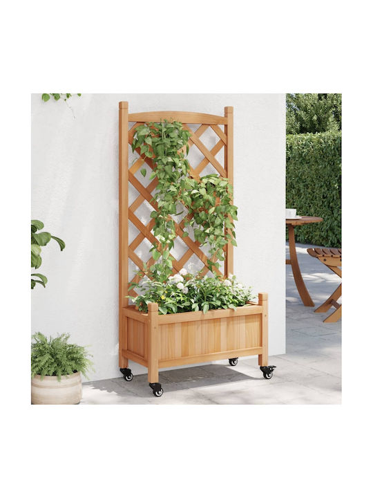 vidaXL Planter Box Lemn Bej 55x29.5x30cm.