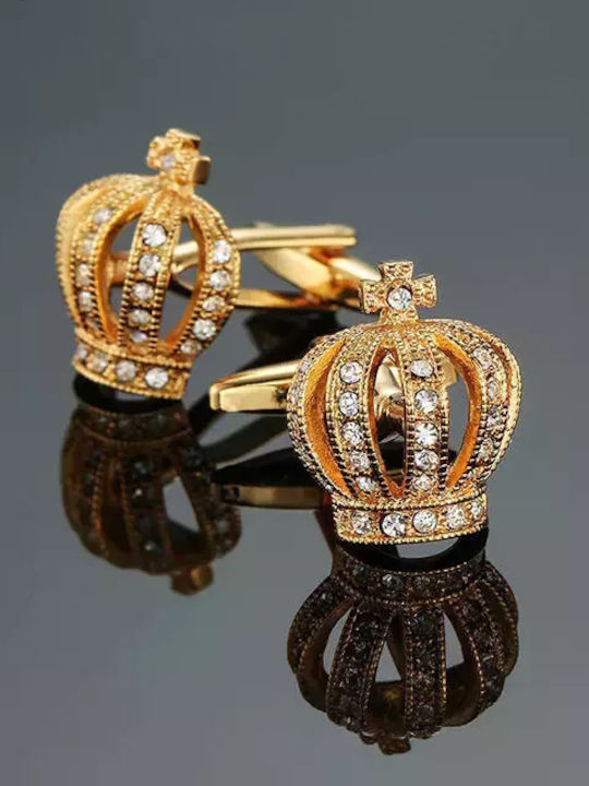 Cufflinks of Steel Gold