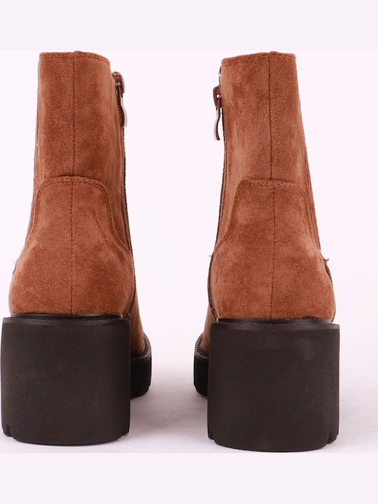 Stiefeletten Damen Braun