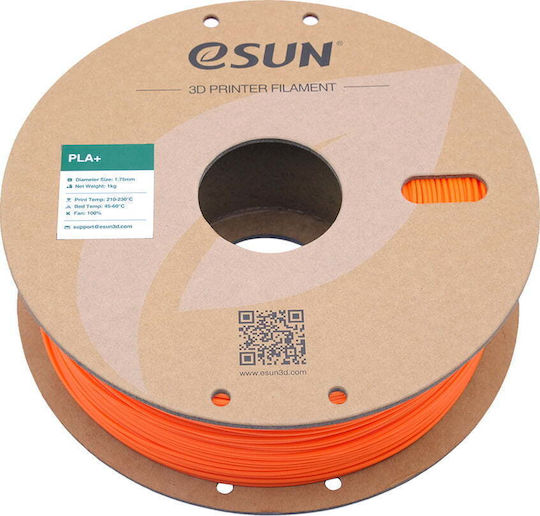 Esun PLA+ 3D Printer Filament 1.75mm Πορτοκαλί 1kg 1τμχ (Spool)