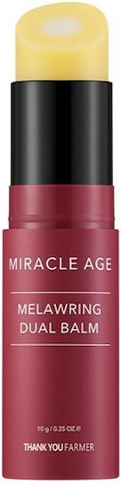 Thank You Farmer Miracle Age Melawring Dual Balm Balm Προσώπου για Ενυδάτωση, Αντιγήρανση & Πανάδες με Προβιοτικά 10gr