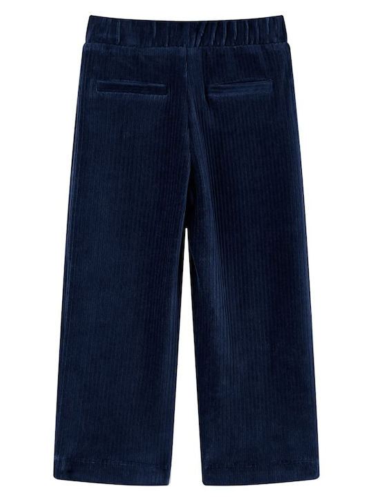 vidaXL Kids Corduroy Trousers Σκουρο Μπλε