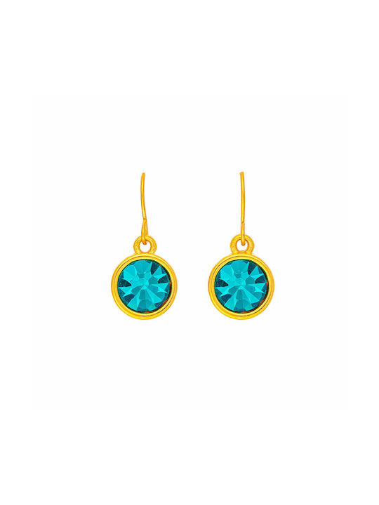 Excite-Fashion Earrings Pendants made of Steel Gold Plated with Stones