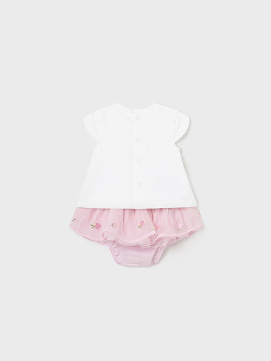 Mayoral Kids Set with Skirt Summer 2pcs Pink