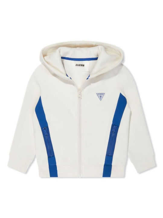 Guess Kids Cardigan with Hood White Active Top