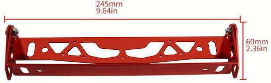 Car License Plate Frame Plastic Black 1pcs
