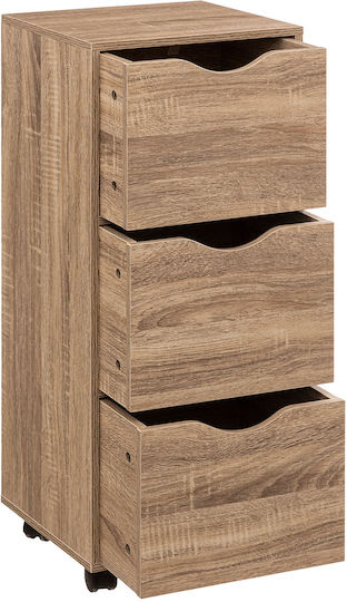 Schublade Büro in Beige, 33x29.5x80.5cm