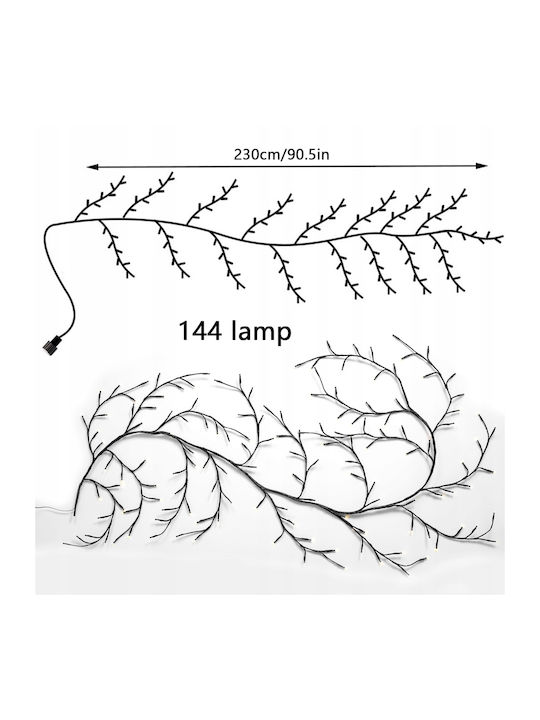 Lichterketten LED Weiße USB in Zeichenfolge 1Stück