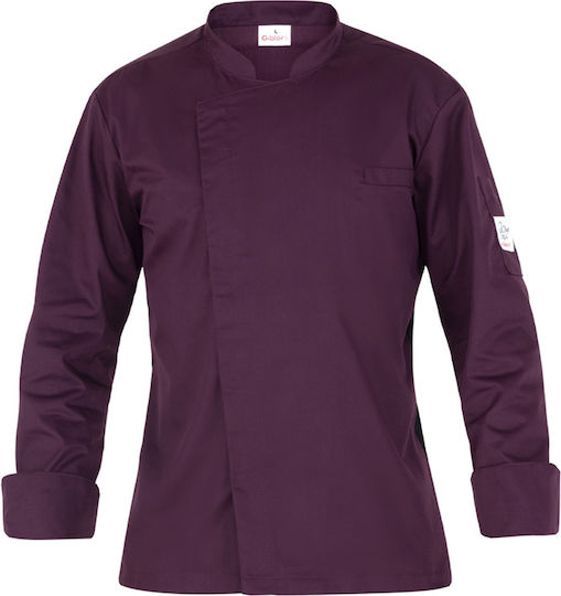Giblor's Mantel Koch 100% Baumwolle Lila mit Langärmelig