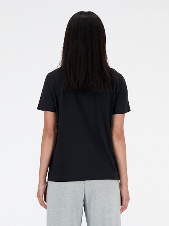 New Balance Γυναικείο T-shirt Μαύρο
