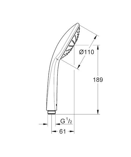 Grohe Euphoria 110 Τηλέφωνο Ντουζ