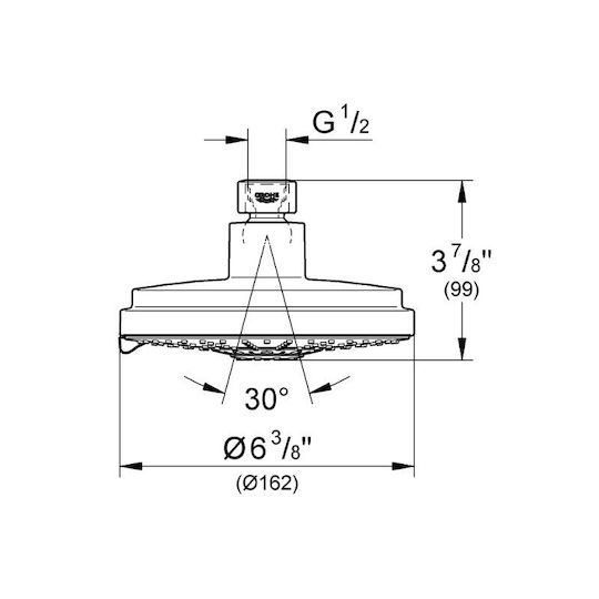 Grohe Head Duschkopf 16cm 16x16cm