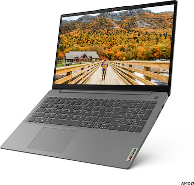 Lenovo IdeaPad 3 15ALC6 15.6" IPS FHD (Ryzen 7-5700U/16GB/512GB SSD/W11 Acasă) Arctic Grey (Tastatură Internațională Engleză)