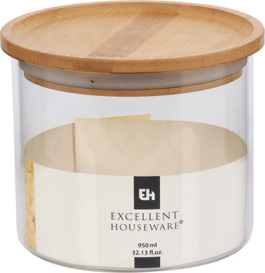 Excellent Houseware Vaza pentru Maro cu capac Sticlă Transparent 1700ml Excellent Houseware Vaza pentru Maro cu capac Sticlă Transparent 1700ml