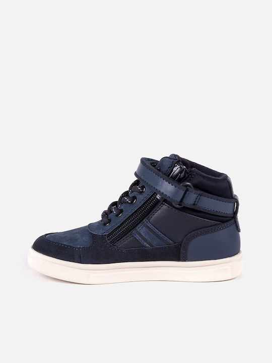 Mayoral Kids Sneakers High with Scratch Blue