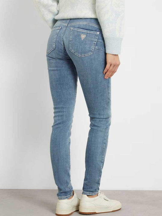 Guess Women's Jean Trousers Mid Rise in Skinny Fit