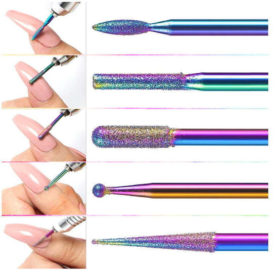 10pcs Storage Box Set Nail Drill Bit