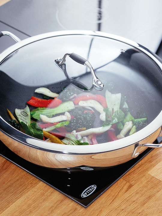 Horwood Wok Cu capac din Oțel Inoxidabil