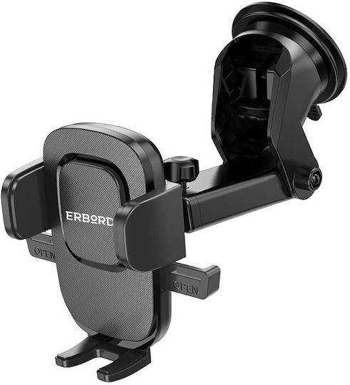 Erbord Handyhalterung Auto 4.5" - 7" mit verstellbaren Haken Schwarz