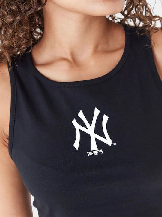 Γυναικείο Καλοκαιρινό Crop Top Βαμβακερό Αμάνικο Μαύρο