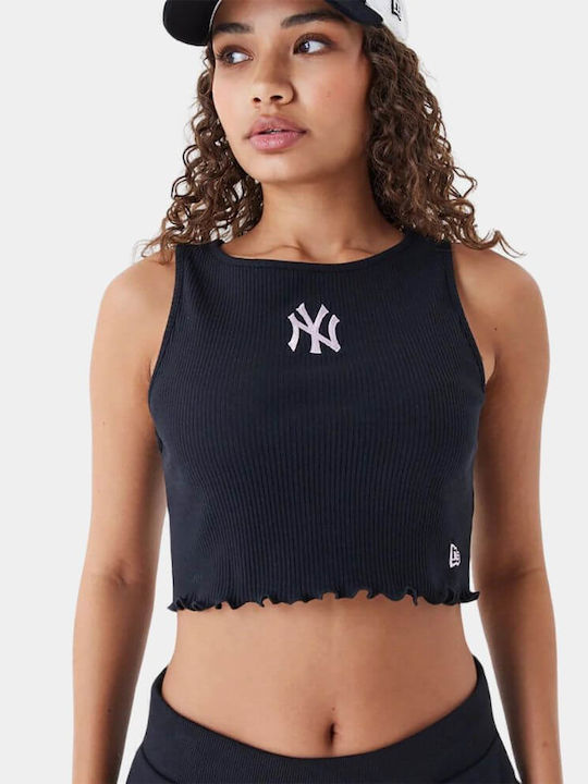 Γυναικείο Καλοκαιρινό Crop Top Αμάνικο Μαύρο