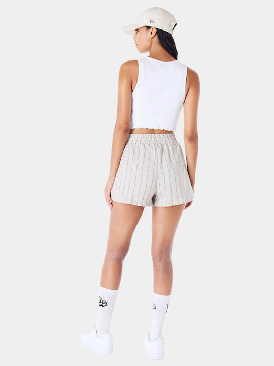 Hero  La Dodgers Mlb Lifestyle Women's Athletic Crop Top Sleeveless White