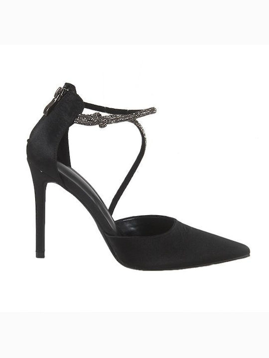 Elenross Pumps mit Riemchen Schwarz