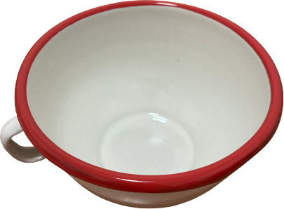 Ibili Serving Bowl Round Enamel White with Diameter 14cm