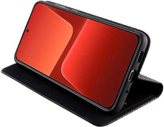 Idol 1991 Elite Anti-rfid Book Piele artificială / Silicon / Piele Negru (Xiaomi 14 Pro)