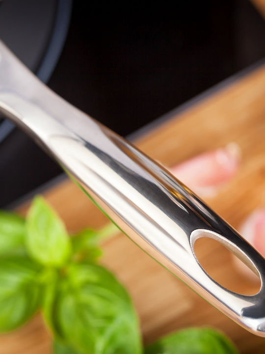 Horwood Wok Din Aluminiu Hard Anodizat Cu Capac Cu Acoperire Antiaderentă