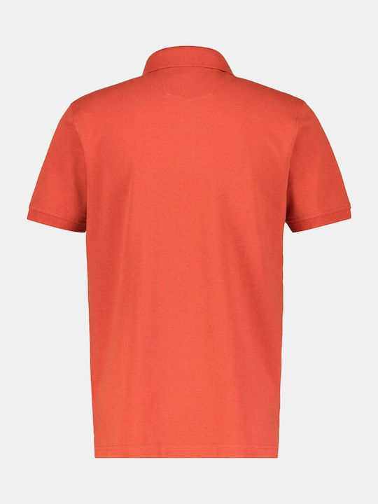 Lerros Men's Short Sleeve Blouse Polo Orange