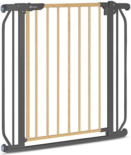 Lionelo Klappbar Sicherheitstür Einfache Installation aus Metall in Gray Farbe 105x78cm 1Stück