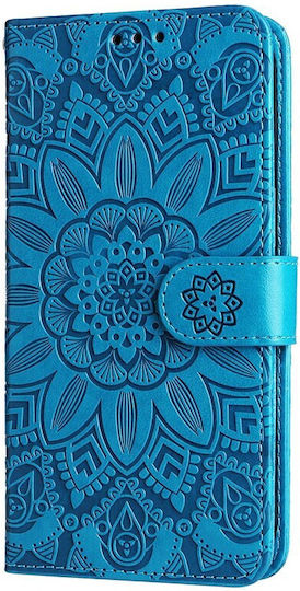 Embossed Sunflower Wallet Μπλε (Realme C67)