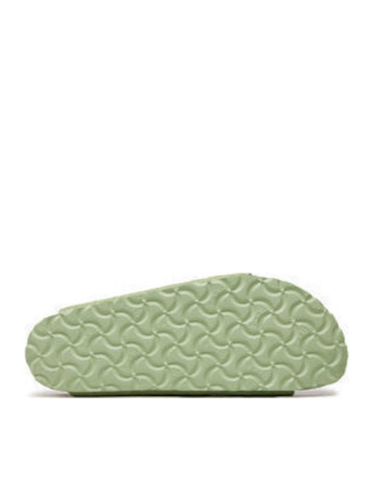 Arizona Leather Women's Flat Sandals in Green Color Narrow Fit
